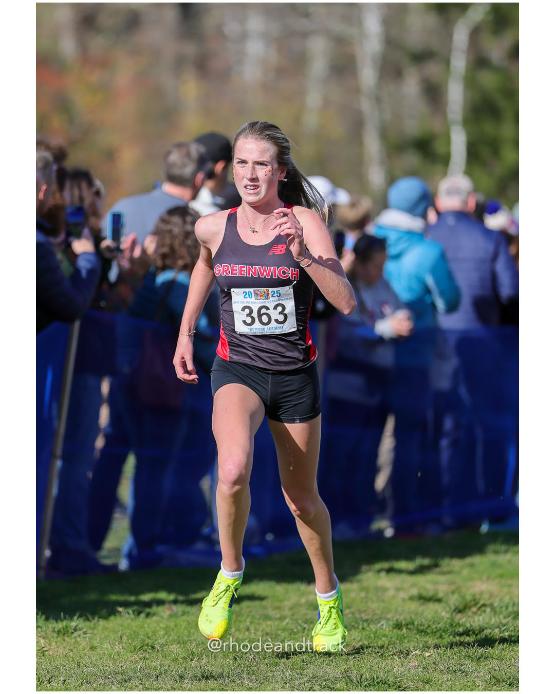 Margaret McCooe, Greenwich High School, P115, 21:31.09 - New England Cross Country State Championship - Thetford Vt - November 8, 2025 File: ./dir-1-Girls-Championship/251108-2025-New England-Cross-Country-Championships-Thetford-VT-301-296A5359.jpg Margaret McCooe, Greenwich High School, P115, 21:31.09 - New England Cross Country State Championship - Thetford Vt - November 8, 2025 – 20…